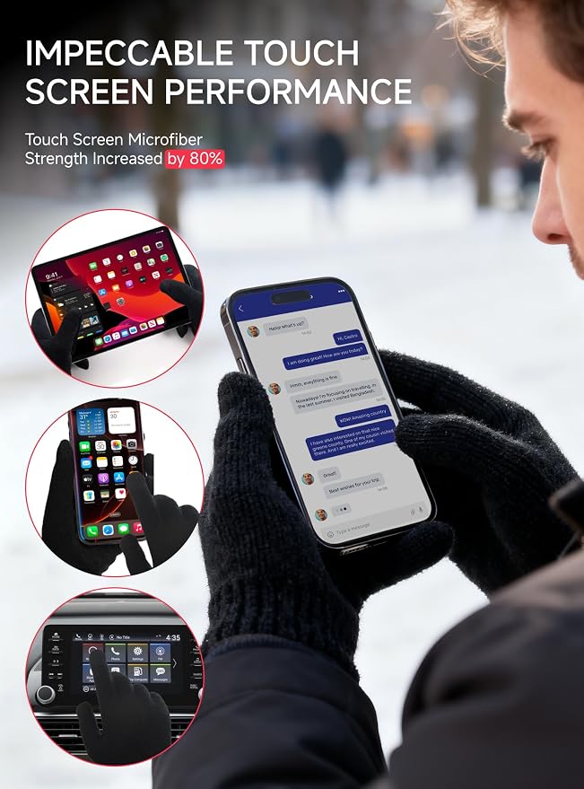 Merino Wool Warm Gloves